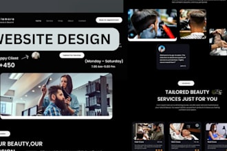design hair salon website, grooming website, tanning website, spas, beauty site