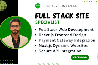 build company or portfolio modern website and web apps using mern and nextjs