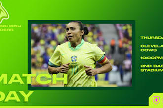 create a match day and or gameday poster