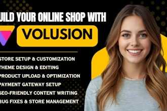 setup fix customize redesign your shopify bigcommerce volusion store shop