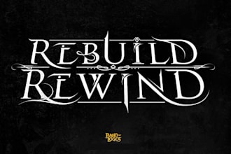 design a retro heavy metal logo