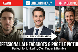 create realistic ai headshots for linkedin and dating profile tinder