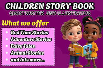 ghostwrite children story book kids story ebook writing children book writing