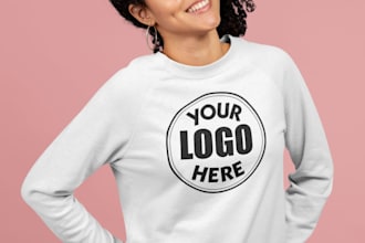 create realistic sweatshirt mockup