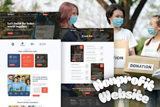 build nonprofit website, charity, donation, 501c3, and crowdfunding website