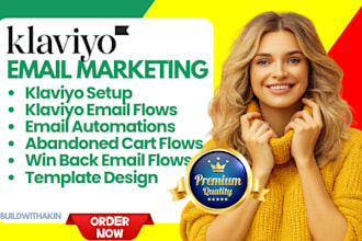 setup klaviyo and shopify integration and setup klaviyo email flows omnisend