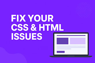 fix HTML and CSS issues on your website