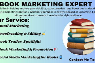 do book promotion and marketing for your book
