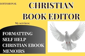 edit format polish your christian memoir sermon self help book prayer guide