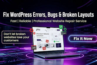 fix wordpress errors, bugs, and repair broken layout fast