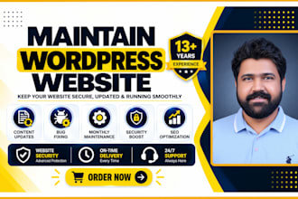 wordpress maintenance, website manager, wordpress website maintenance
