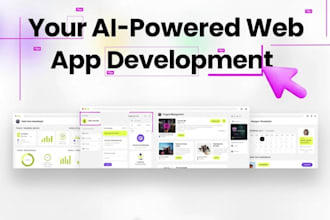 develop mvp saas,ai web application, ai agent, be ai powered software developer