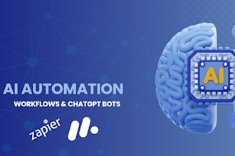 build chatgpt automation and zapier workflows for your business