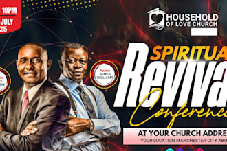 design a custom church flyer, conference flyer,  event flyer design
