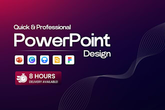design or redesign quick presentation slides in power point