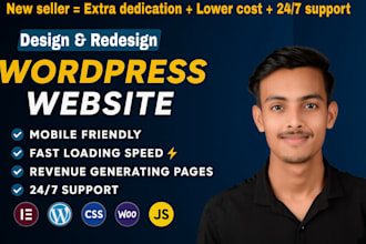 make responsive wordpress website for any business in 24 hrs