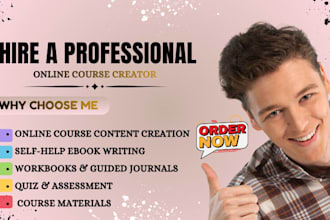 do online course content, self help ebook coaching program workbook on thinkific
