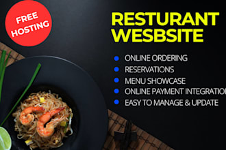 design cafe restaurant online food ordering reservation website