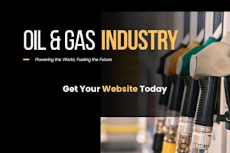 design oil and gas industrial website construction website