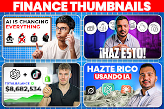 design eye catchy finance,buisness thumbnail for youtube