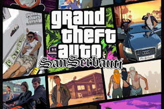 make an gta style cartoon effect on any type of photo