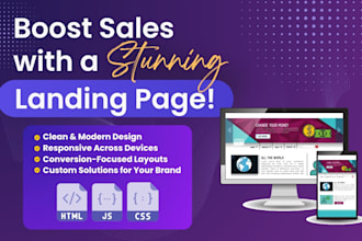 build a modern, high converting professional landing page