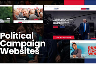 design an election campaign landing page wordpress