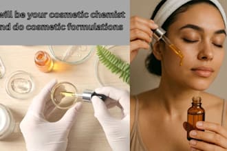 be cosmetic chemist to develop formulation for organic product