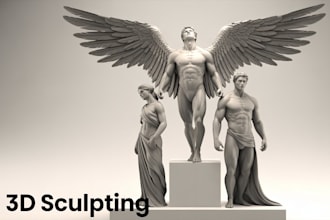 do superheroes character modelling and 3d sculpts for you