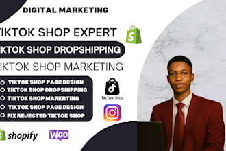 fix tiktok shop, setup tiktok shop dropshipping, manager, tiktok shop sales