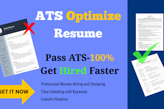 create an ats friendly resume and linkedin profile headline