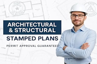 draw review pe stamp architectural drawings for georgia, california city permits
