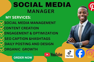 be your social media manager and content creator
