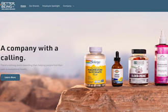 design nutraceutical website peptide website nootropic store supplement website