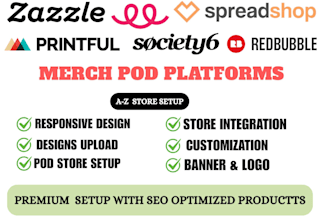 create, design and customize a professional merch store