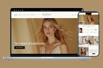 design elegant jewelry shopify store jewelry website jewelry store fashion store