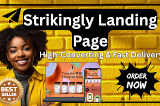 create a converting and responsive conversion focused strikingly landing page