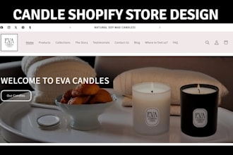 design candle website candle shopify store candle store perfume shopify store