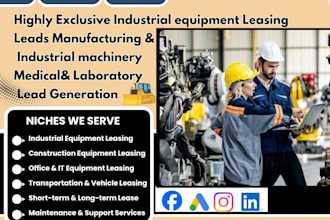 do industrial equipment leasing marketing laboratory equipment leasing leads