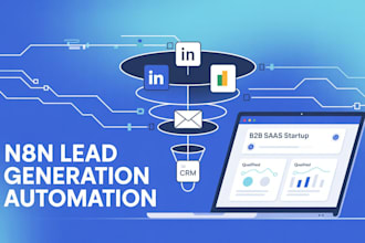 build automate n8n lead generation n8n ai agent n8n workflows for b2b saas