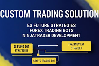 develop custom es future strategies, forex trading bots and ninjatrader strategy