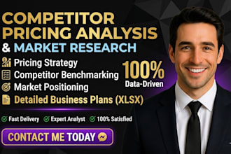 conduct competitor pricing analysis market research, detailed xlx business plans