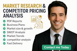 deliver competitor pricing analysis market research, detailed PDF business plans