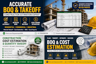 be your remote boq,cost,mep professional estimator