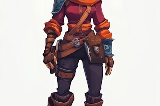 design an elite 2d game character for your indie game