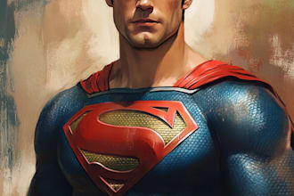 do superhero comic artwork and book