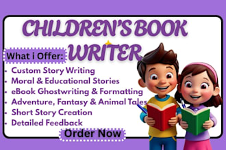 ghostwrite children story book kids book ebook children book kids story writing