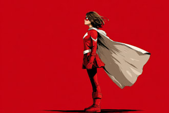 draw you into amazing superhero for you