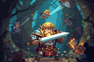 design game character and sprite animations