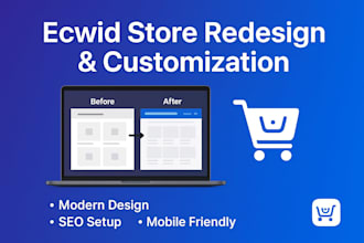 redesign ecwid store customize ecwid shop ecwid website design ecwid ecommerce